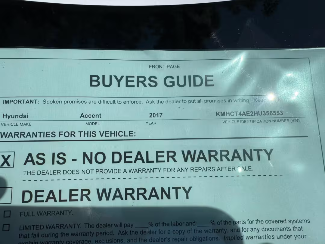 2017 Hyundai Accent - KMHCT4AE2HU356553 - Image #19